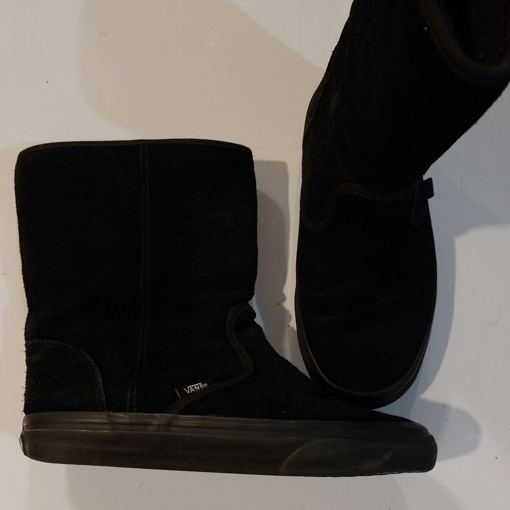 Van's suede boots womens size 7